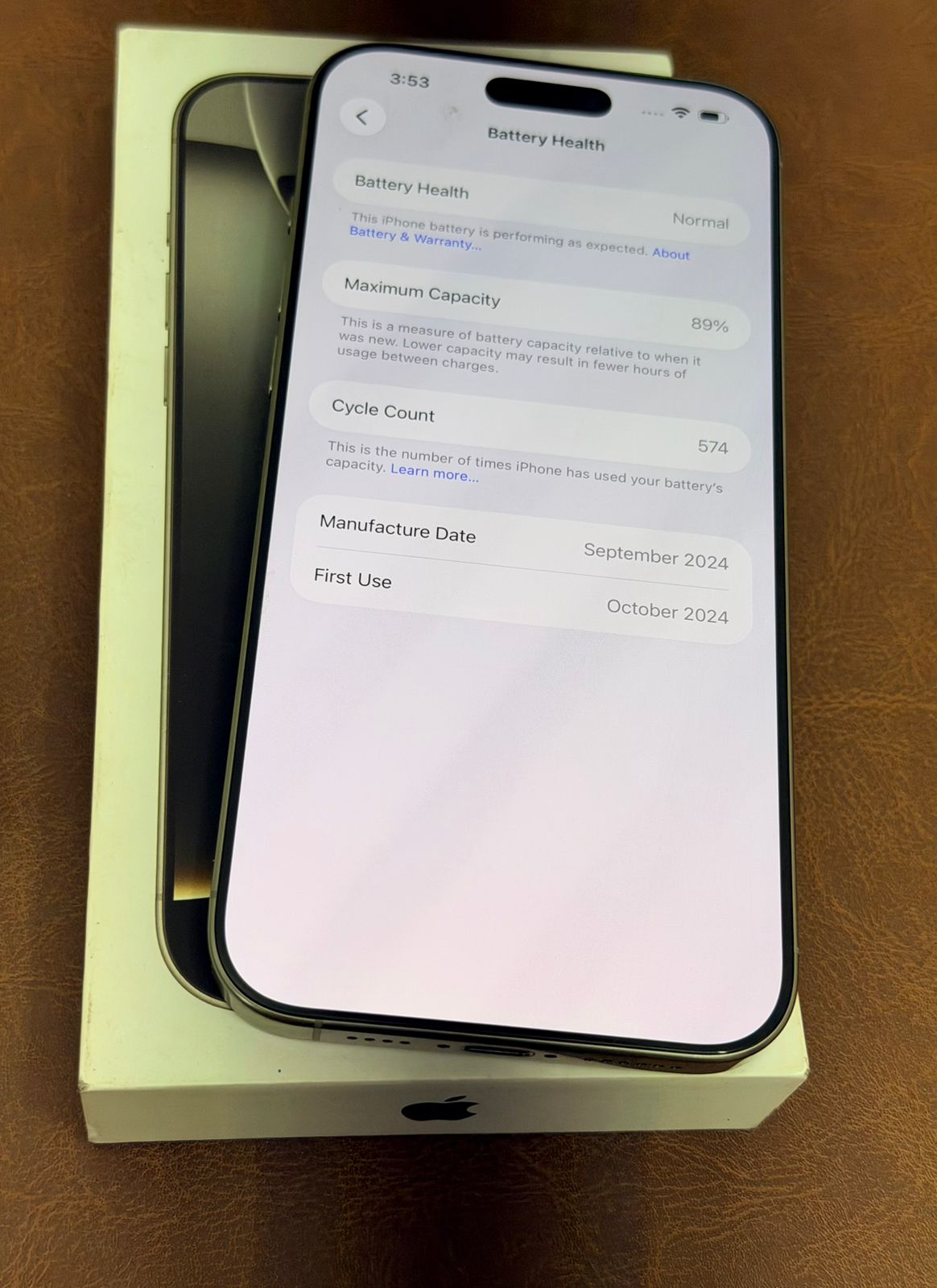 iPhone 16 Pro max 256gb full kit -indian
