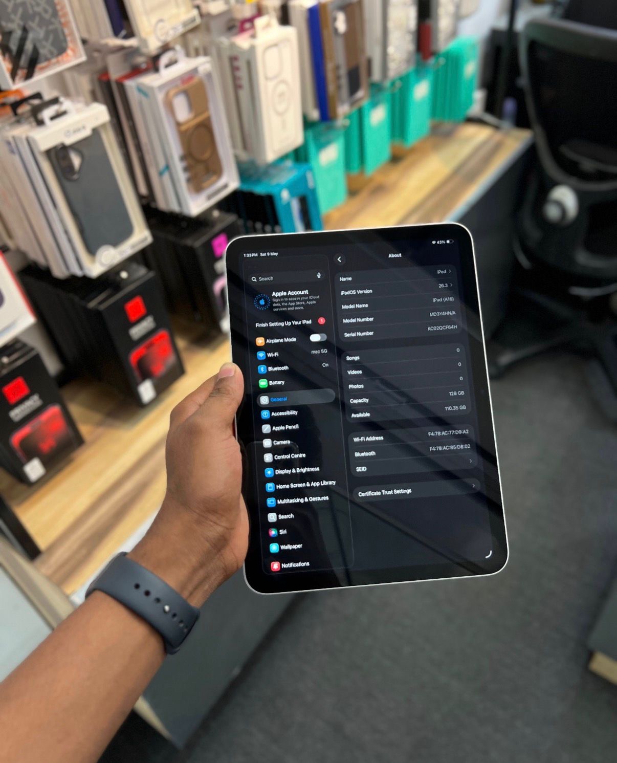iPad A16 128gb Just 20 days old