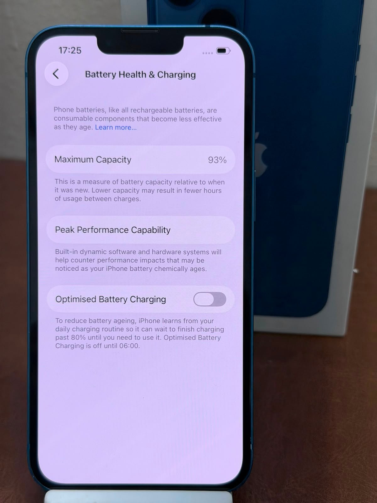 iPhone 13 128gb battery 93% with box