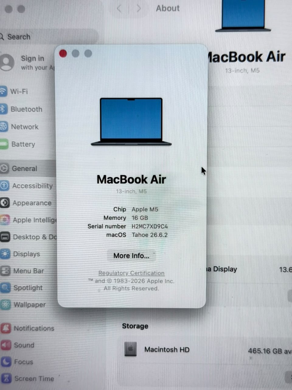 MacBook Air M5 16/512gb Just 2 month old